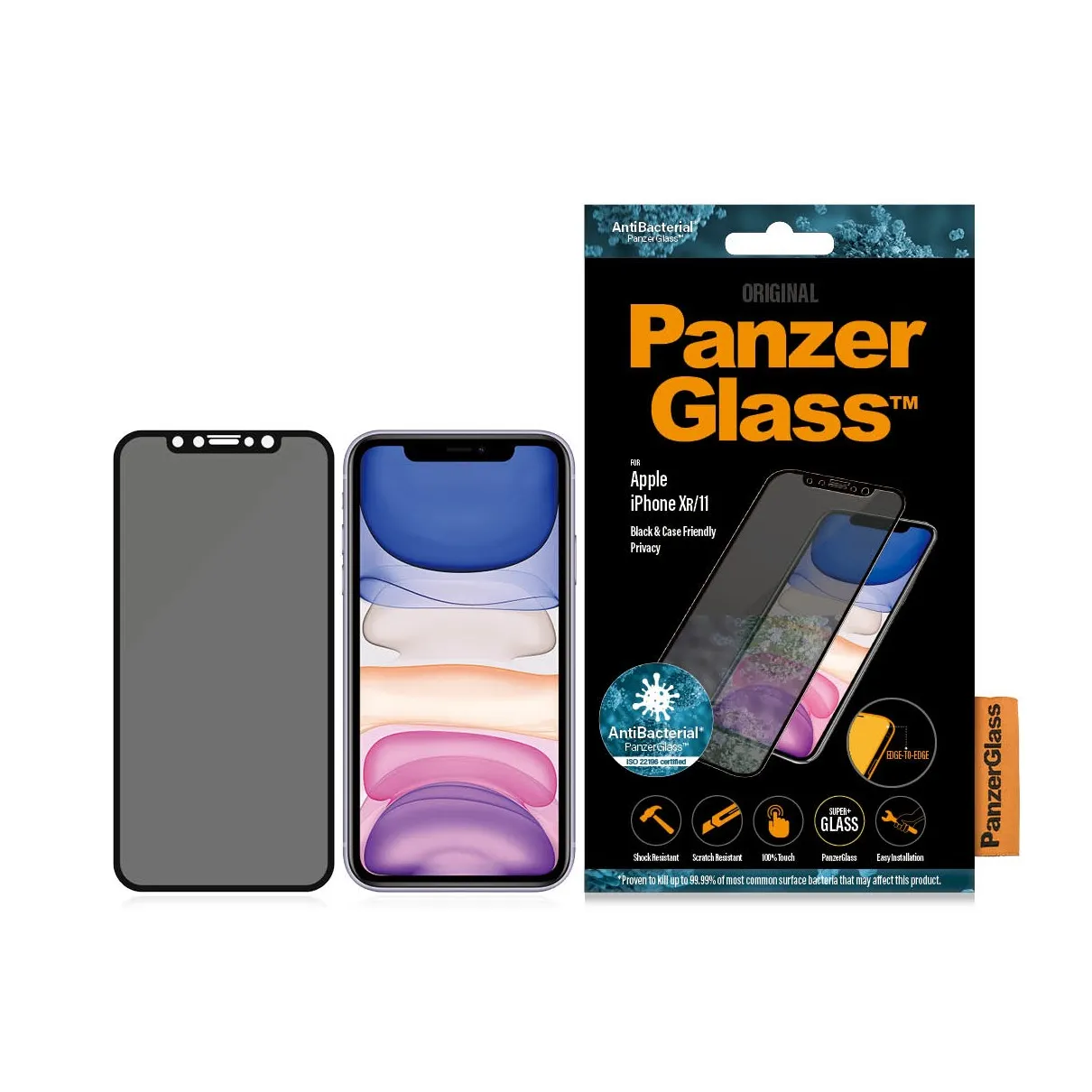 PanzerGlass iPhone XR/11 Privacy Zwart