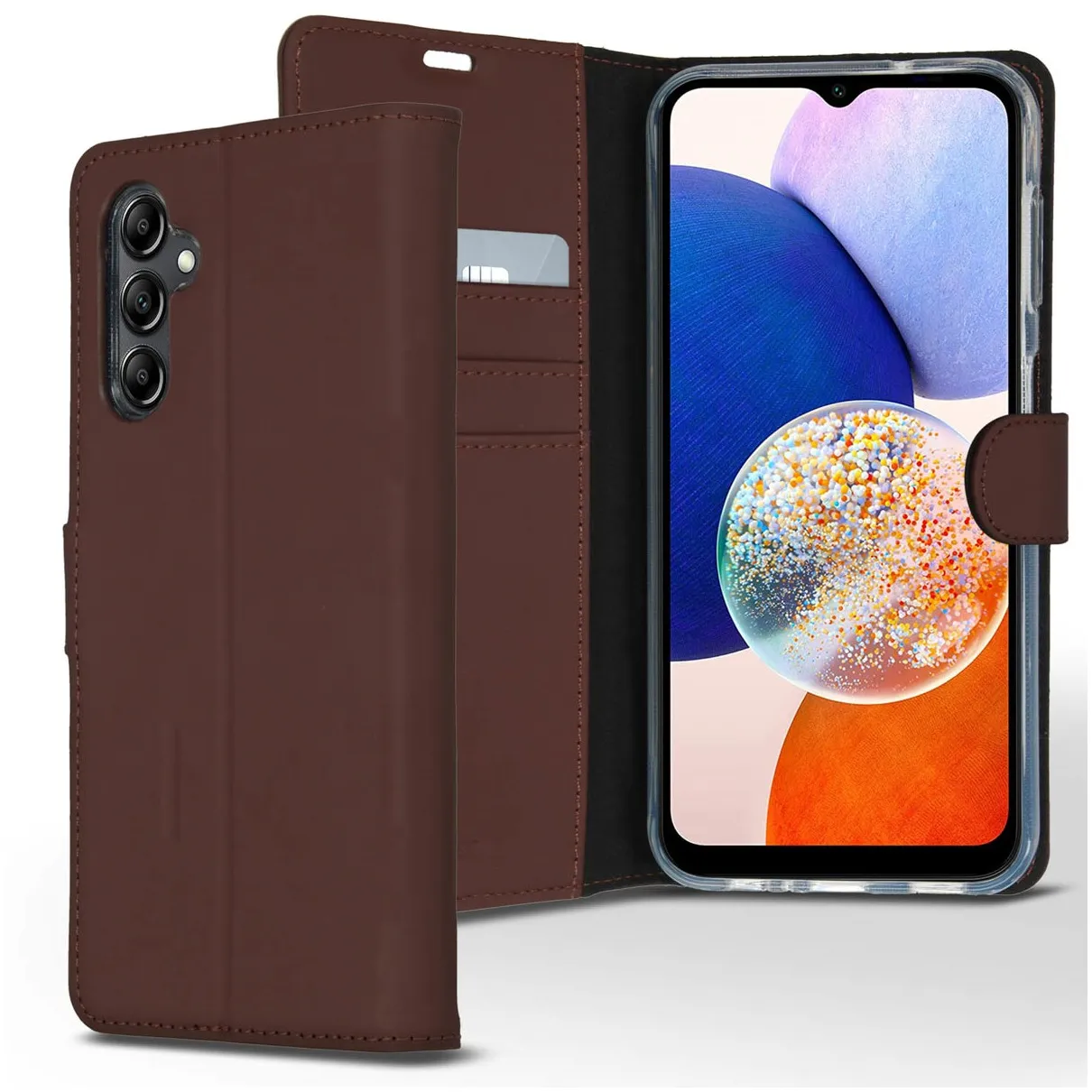 Accezz Wallet Softcase Bookcase Samsung Galaxy A14 (5G/4G) Bruin