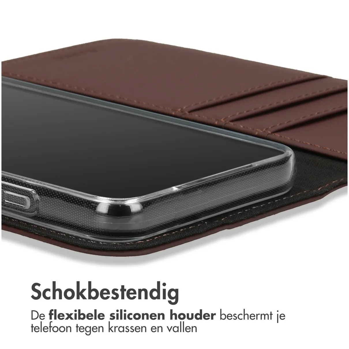 Accezz Wallet Softcase Bookcase Samsung Galaxy A14 (5G/4G) Bruin