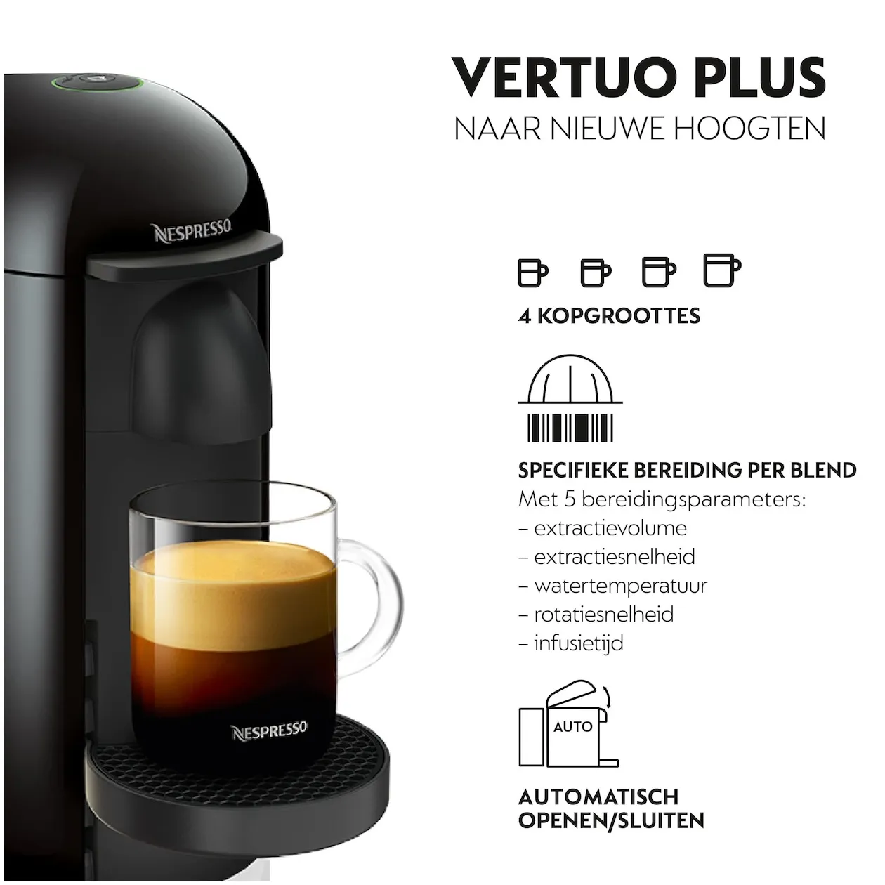 Krups Nespresso Vertuo Plus XN9038 Zwart