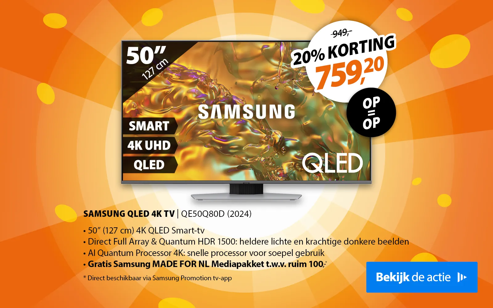 Korting Festival Pre-korting festival deal - Samsung TV