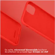 Accezz Liquid Silicone Backcover Samsung Galaxy Z Fold 5 Rood