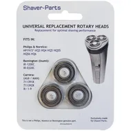 Scanpart Shaver-Parts scheerhoofd HQ3 / HQ4 / HQ5 / HQ55 / HQ56 Zilver