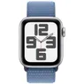 Apple Watch SE (2022) 40mm Zilver Aluminium Sport Loop Winterblauw