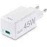 Hama Fast Charger USB-C PD/QC/GaN Super-Mini Charger 45 W Wit