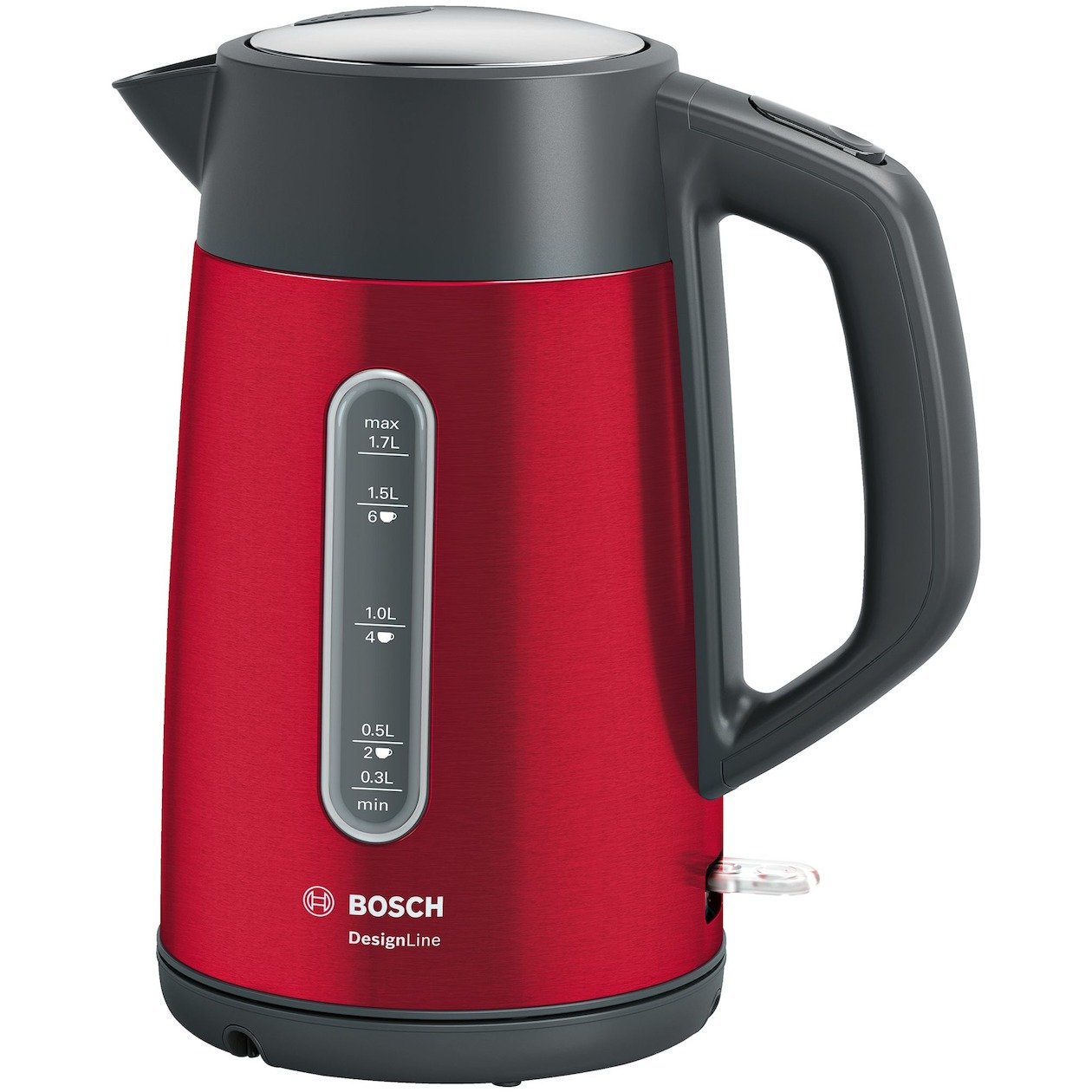 Bosch TWK4P434 DesignLine - Waterkoker - Rood / Zwart