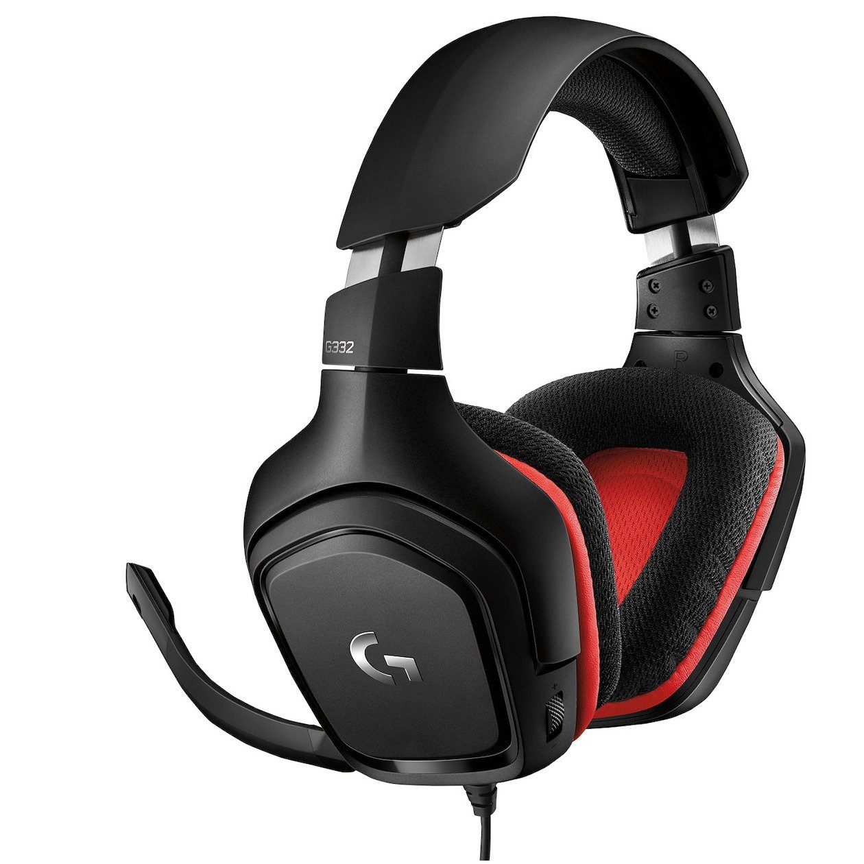 Logitech G332 - Gaming Headset voor PC, Playstation & Xbox - Zwart & Rood