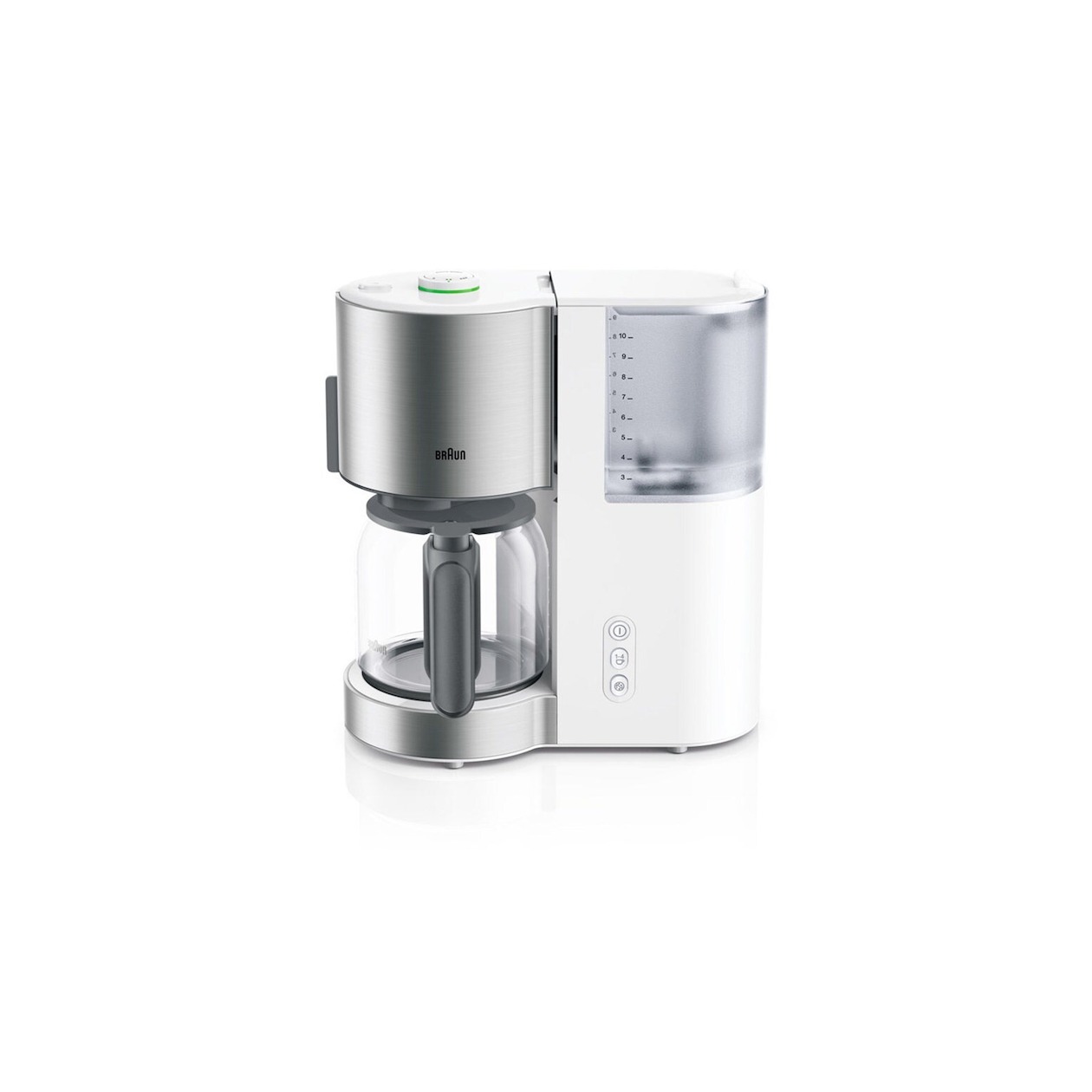 Braun - KF 5120 WH - koffiezetapparaat - glazen kan