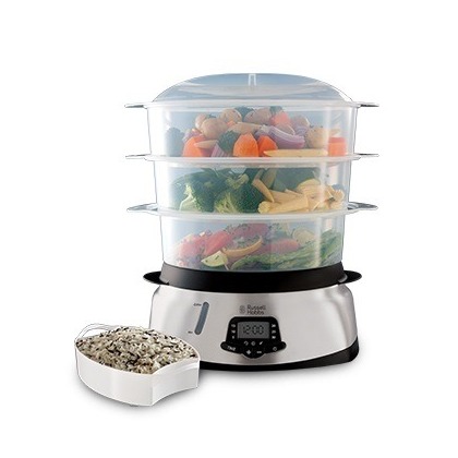 Russell Hobbs MaxiCook 3 Tier Digital Food Steamer 23560-56