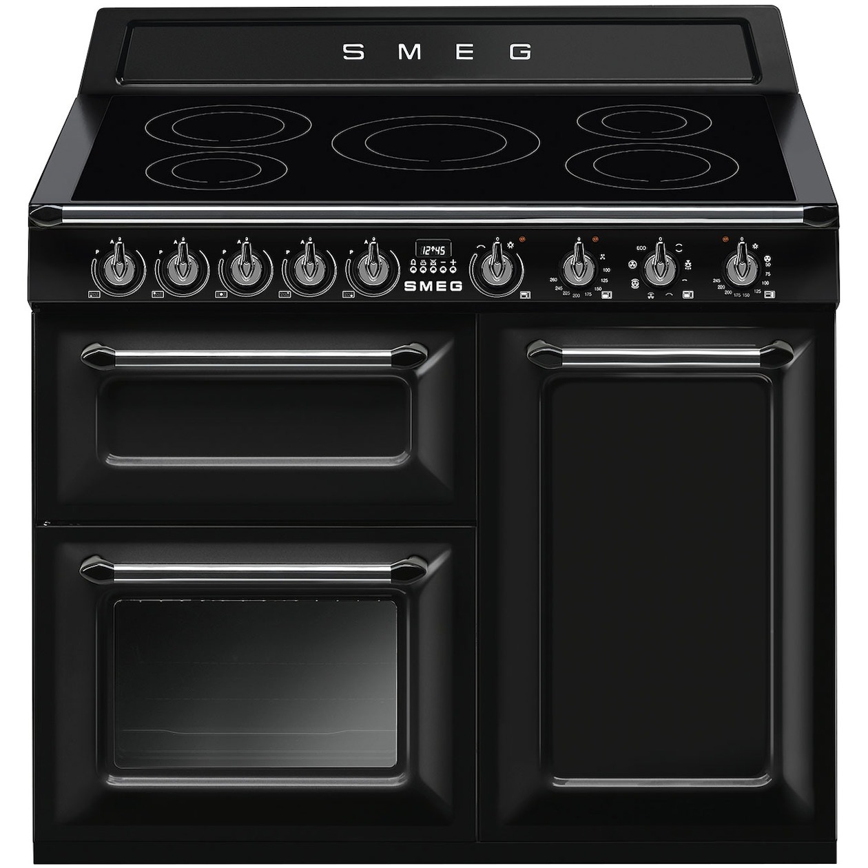 Smeg CUISINIARE TR103IBL2 Range-fornuis Inductiekookplaat zones Zwart A