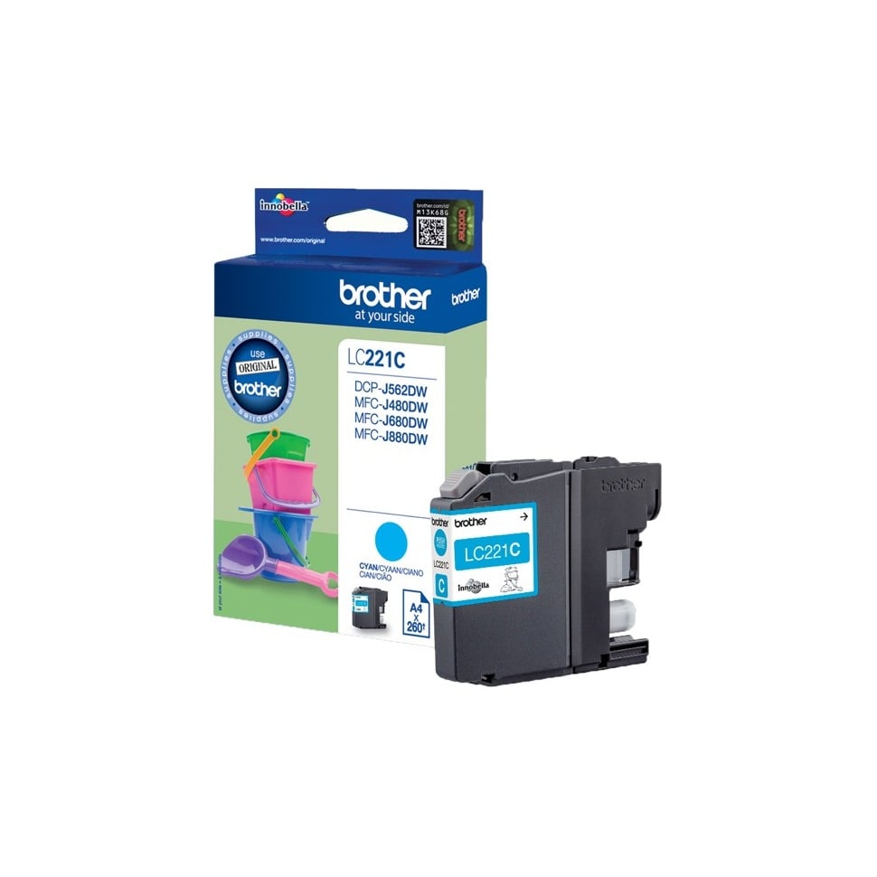 Brother LC221C - Inktcartridge / Cyaan