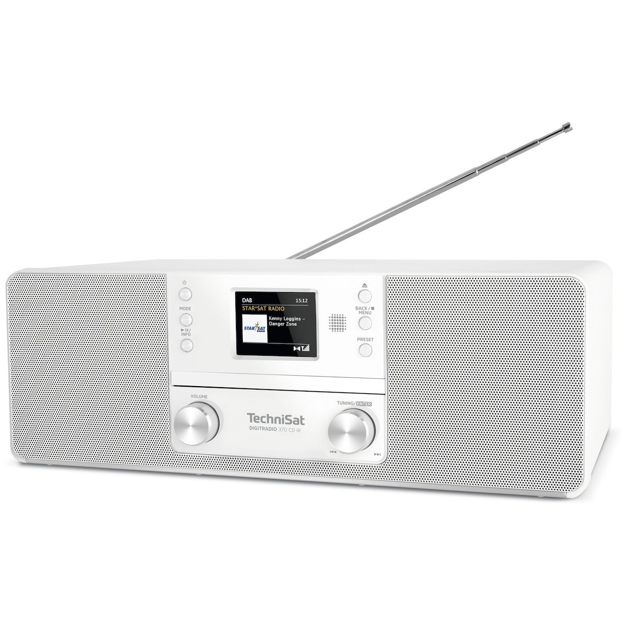 Technisat Digitradio 370 CD IR, DAB+, FM, internetradio en CD - wit