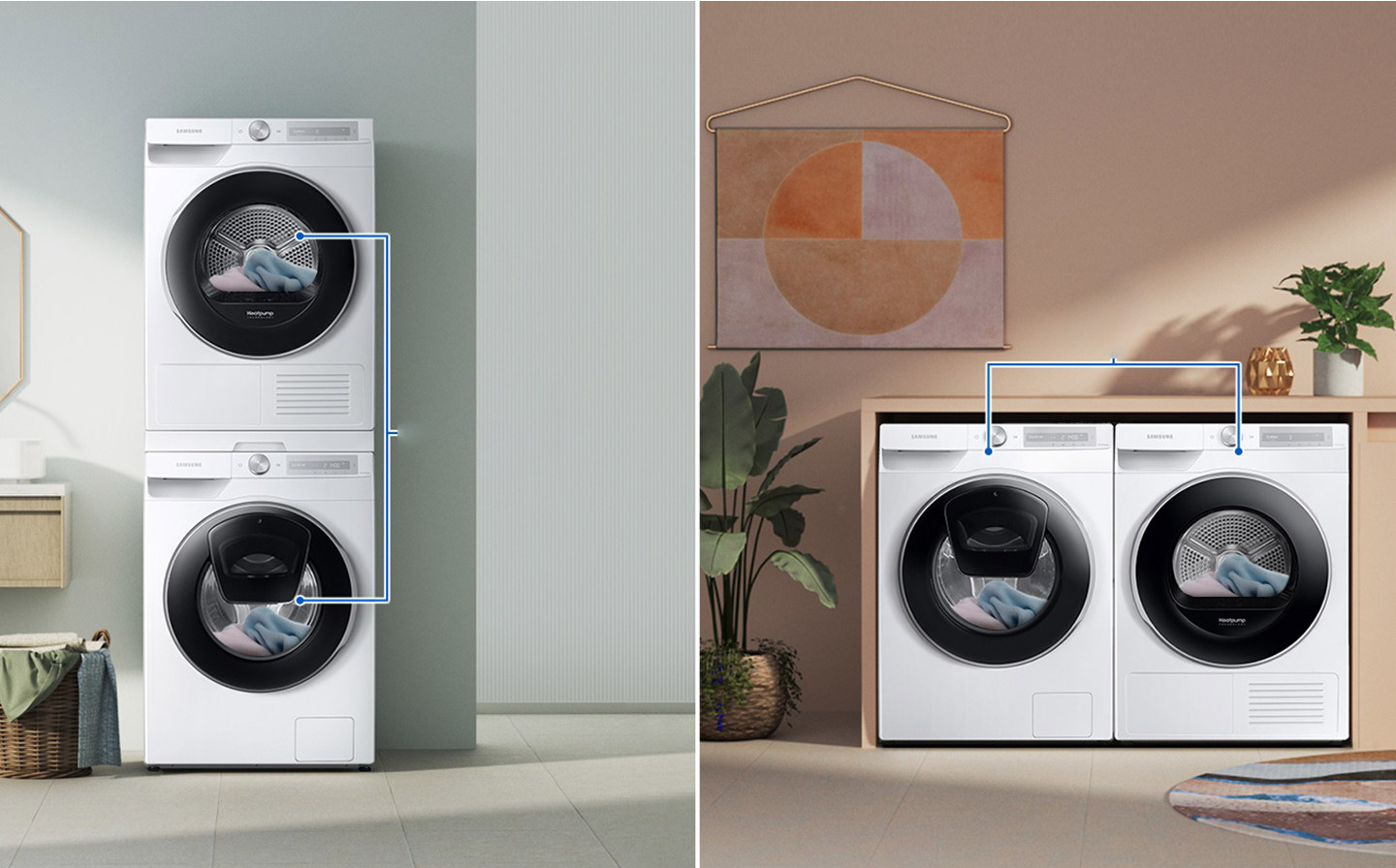 Piket Cadeau Inspiratie Hoe plaats je een droger op een wasmachine? | Expert.nl